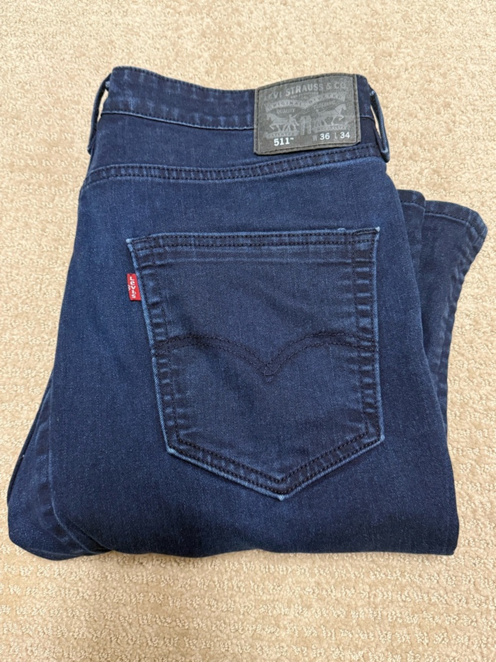 Levi's 511 Commuter Slim Fit Jeans - Dark Blue